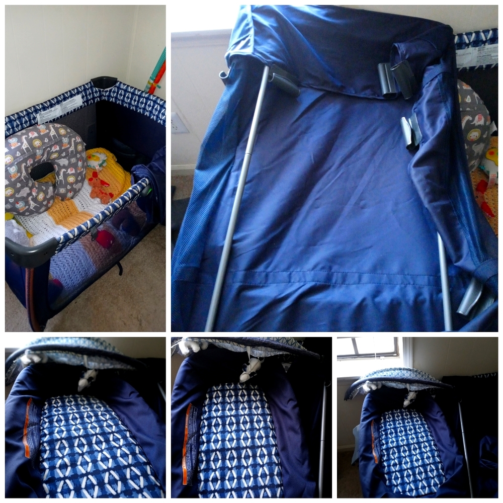 Playpen and shoes